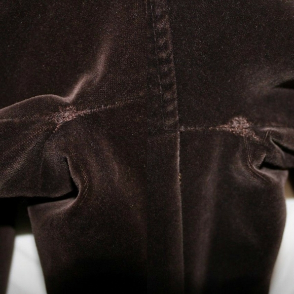 Vintage Unbranded Velvet Duster Coat Brown - Picture 3 of 4